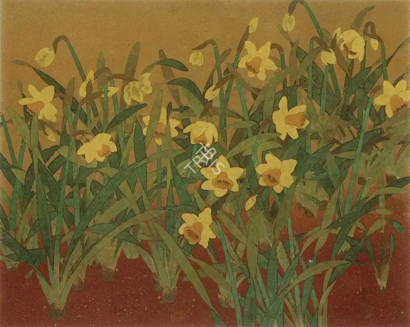 Shekhawat, Kripal Singh (Artist). Daffodils. Watercolour on paper, n.d. | Painting  | 00877109