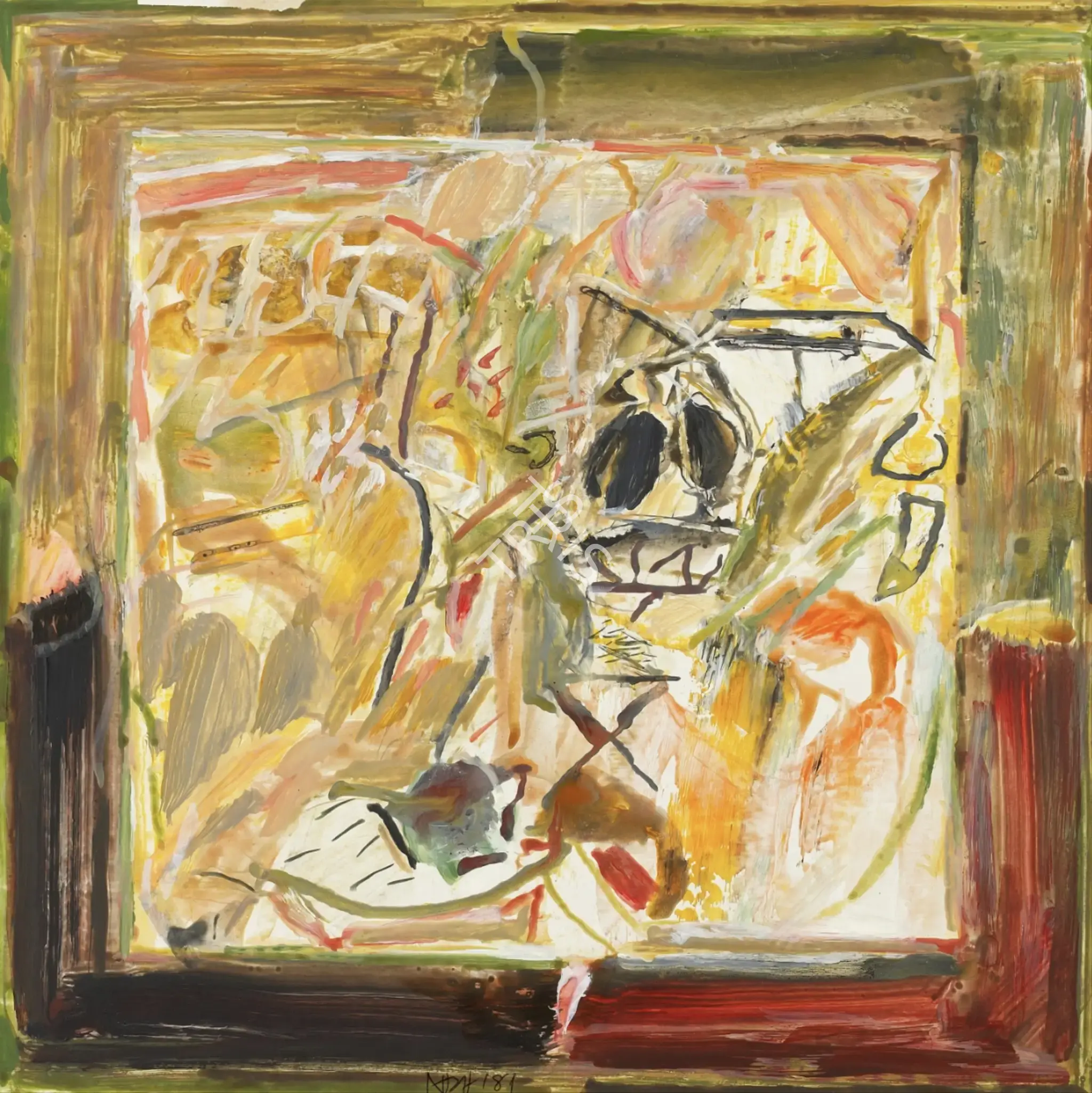 Raza, S.H. (Artist). Music, 1981 | Painting