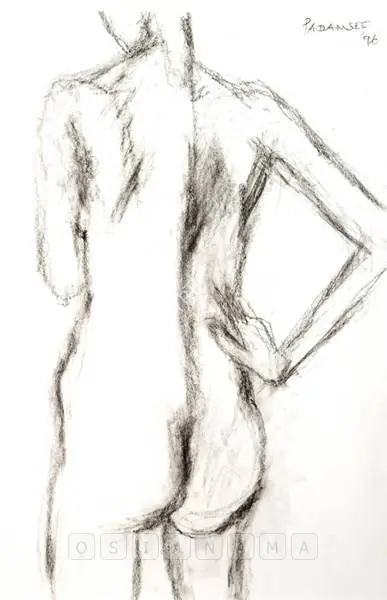 Padamsee, Akbar (Artist). Nude, 1996 | Drawing