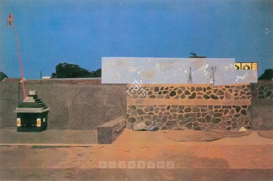 Dodiya, Atul (Artist). Roadside Temple, 1989 | Painting