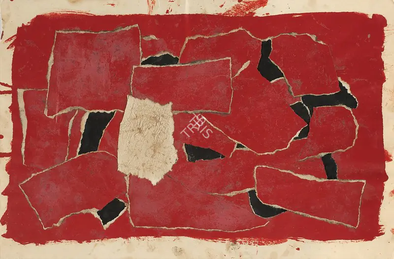 Shah, Himmat (Artist). Untitled. Mixed media and collage on paper, 1962 | Collage | EconomicsArt | 00869157