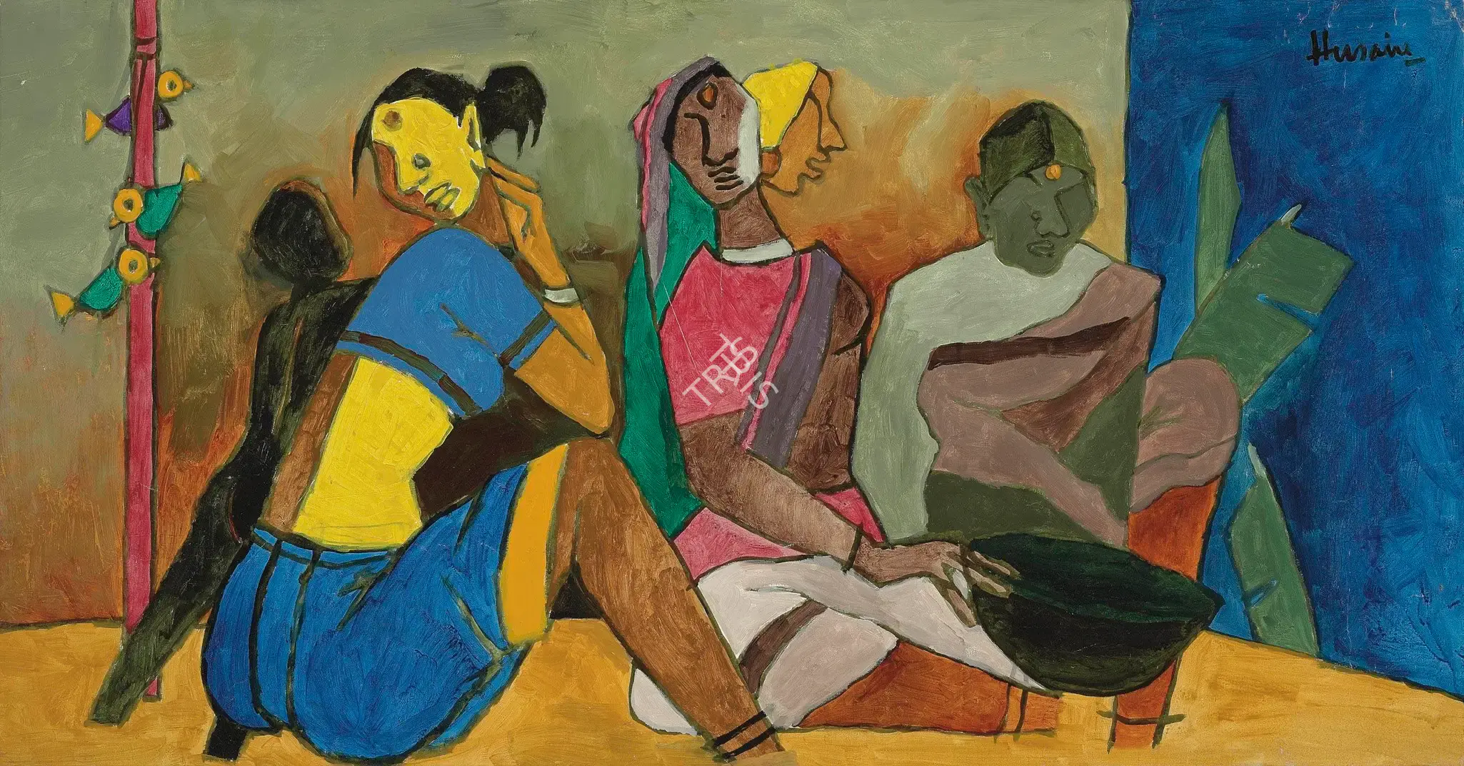 Husain, M.F. (Artist). Pandharpur, n.d. | Painting