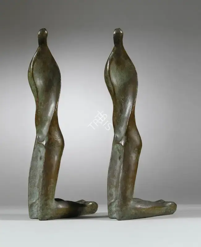 Dasgupta, Prodosh (Artist). Twins. Bronze; Edition 2/5, 1973 | Sculpture | FineArts | 00596142
