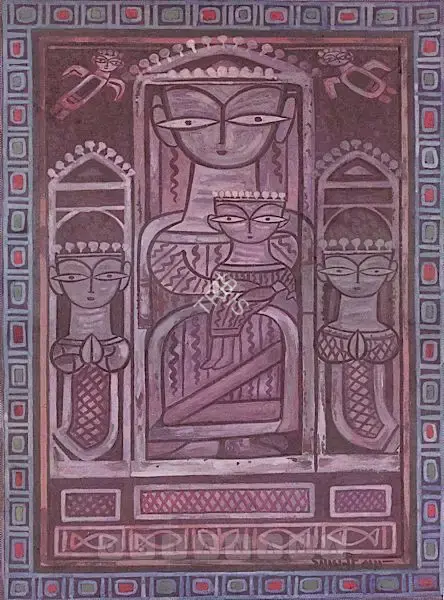 Roy, Jamini (Artist). Mother And Child, n.d. | Painting