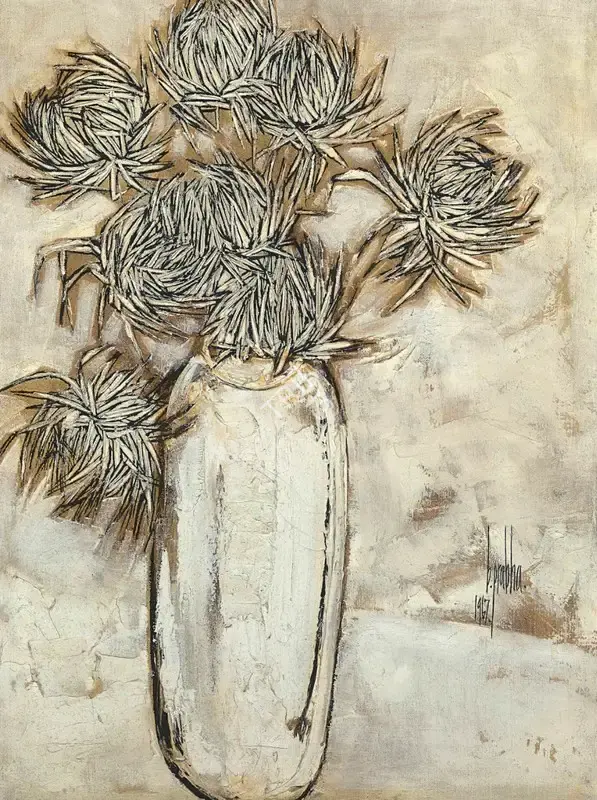 Prabha, B. (Artist). Untitled. Oil on canvas, 1967 | Painting | FineArts | 00646102