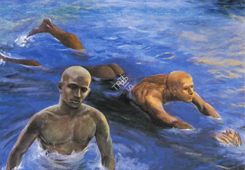 Sud, Anupam (Artist). Midstream 3. 1993 | Art Heritage 15, 1995-1996 | Painting | FineArts | 00530359