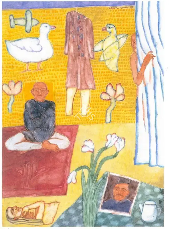 Singh, Arpita (Artist). Untitled, n.d. | Painting