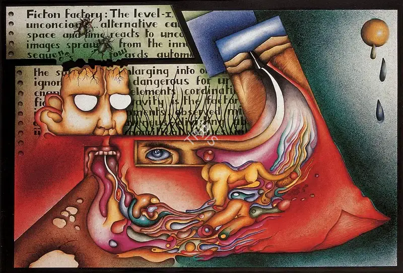 Mesquita, Theodore (Artist). Fiction Factory (Quibus Auxilis), 1987 | Painting