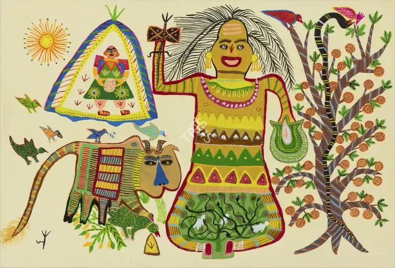Baiga, Jodhaiya Bai (Artist). Untitled, 2018 | Painting