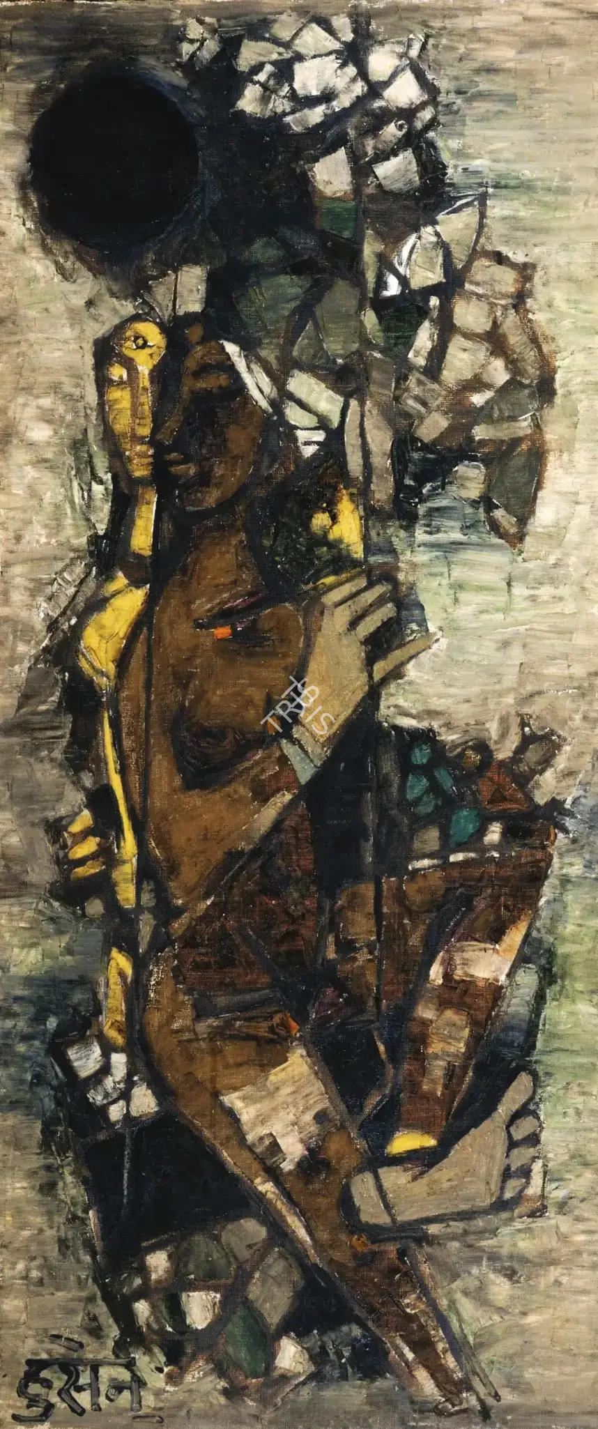 Husain, M.F. (Artist). Jhoola, 1961 | Painting
