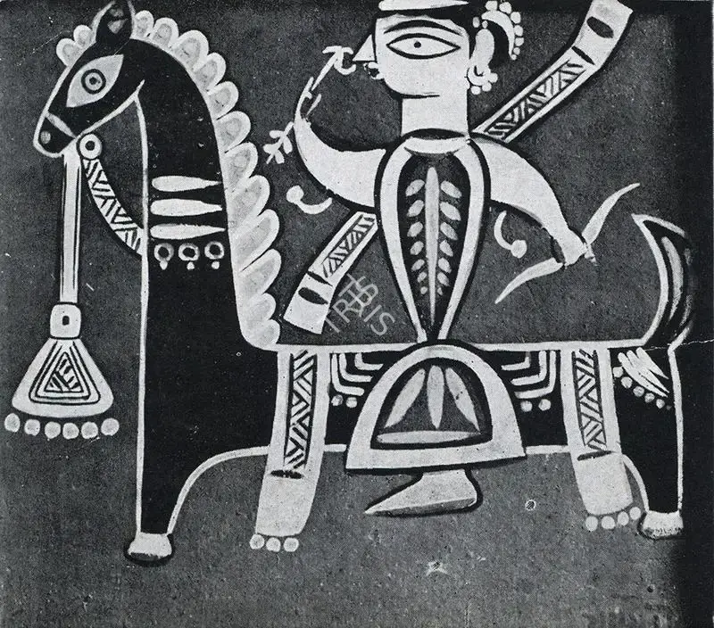Roy, Jamini (Artist). Horse and Rider, n.d. | Painting