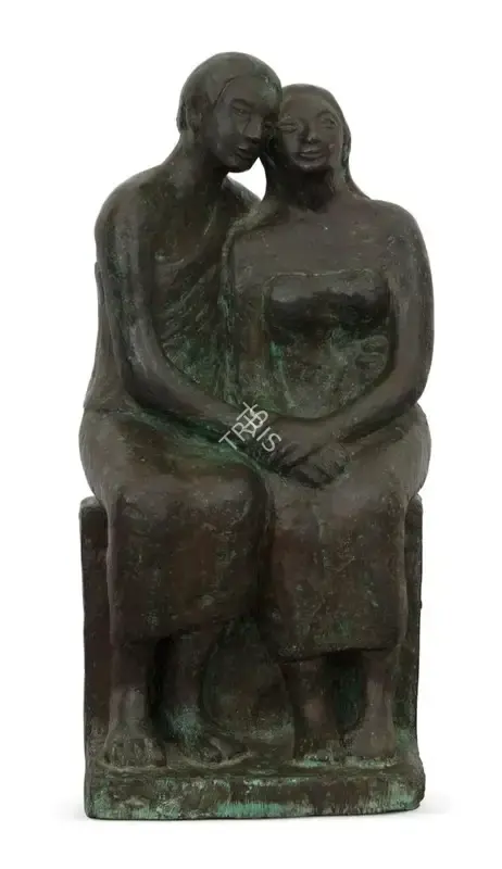 Singh, Premalya (Artist). The Couple. Bronze, 2005 | Sculpture | FineArts | 00362963