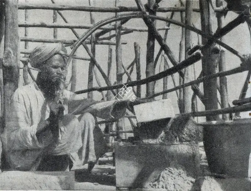 Unknown (Photographer). A Marble-cutter at Work. n.d. | Contemporary Photograph, Marg, July 1950 | ArcHeritage | 00512950
