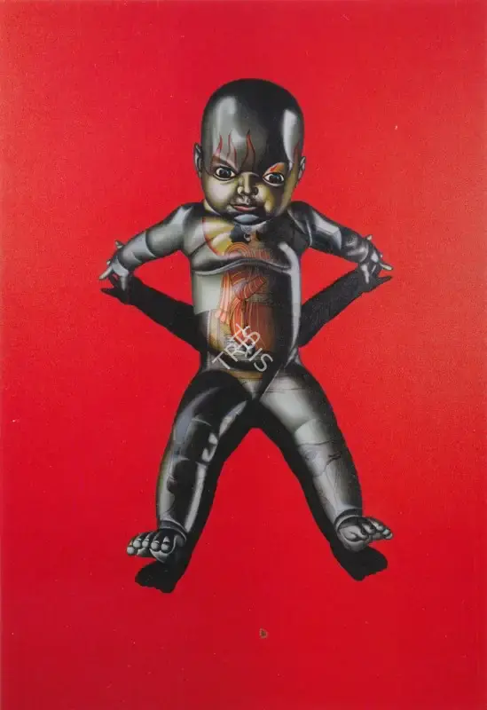Upadhyay, Chintan (Artist). Split Wide Open, 2007 | Painting