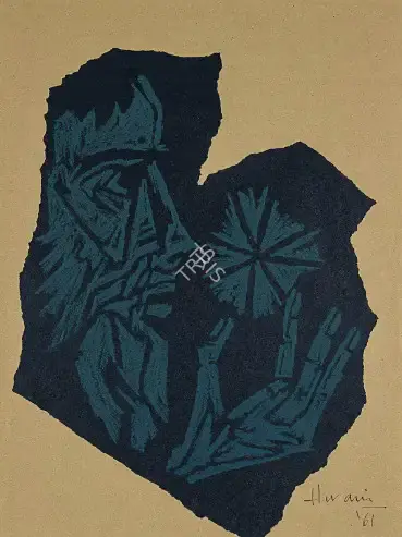 Husain, M.F. (Artist). Untitled, 1961 | Graphic Art