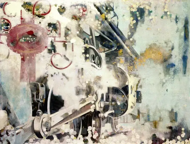Chowdhury, Arunanshu (Artist). Bubbles Of Thought, Familiar/Unknown II, 2005 | Painting
