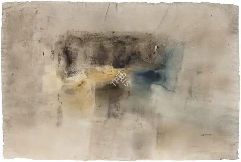 Shreshtha, Laxman (Artist). Untitled. Watercolour on paper pasted on mount board, 1995 | Painting | FineArts | 00355054