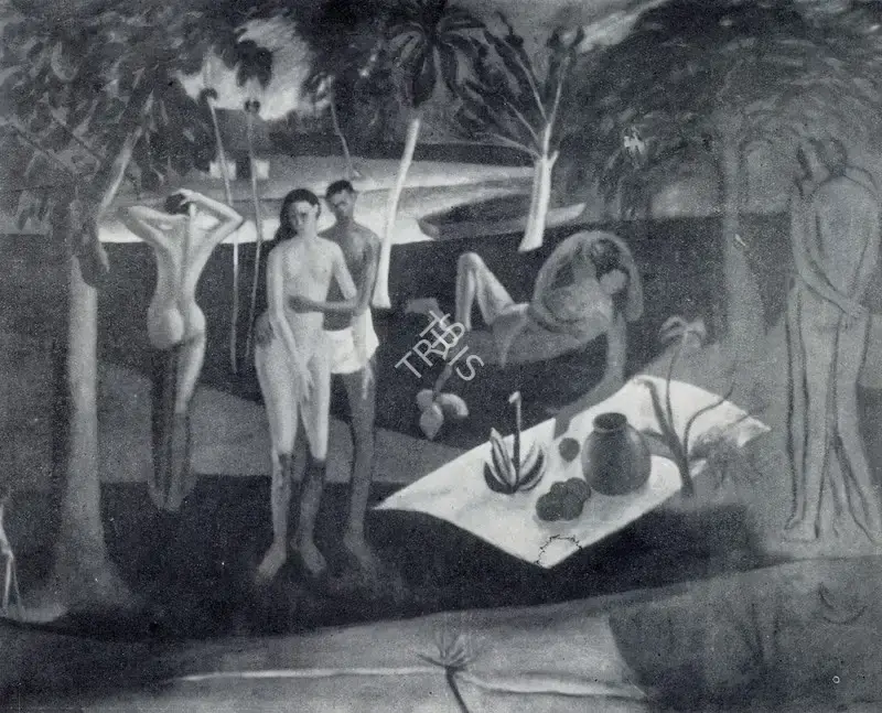Beling, W.G. (Artist). Bathers, n.d. | Painting