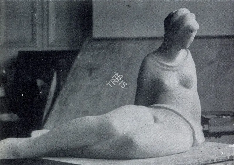 Kar, Chintamoni (Artist). Park Figure. Terracotta, 1957 | Marg, December 1962 | Sculpture | FineArts | 00674795