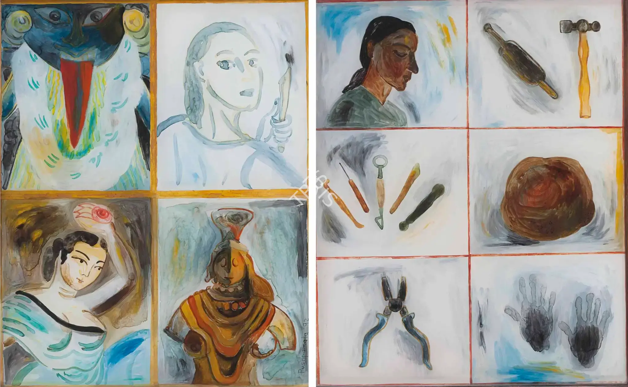 Pushpamala (Artist). Untitled, 1992 | Painting