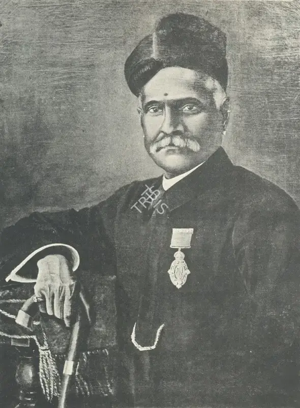Thampuratty, Mangalbai (Artist). Portrait of Raja Ravi Varma Painted by his Sister, n.d. | Painting