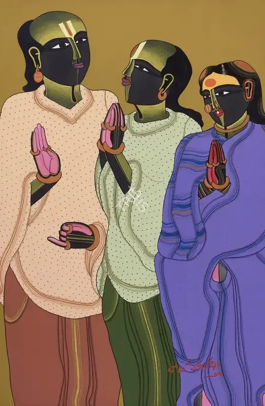 Vaikuntam, Thota (Artist). Untitled. Acrylic on canvas, 2014 | Painting | EconomicsArt | 00870226