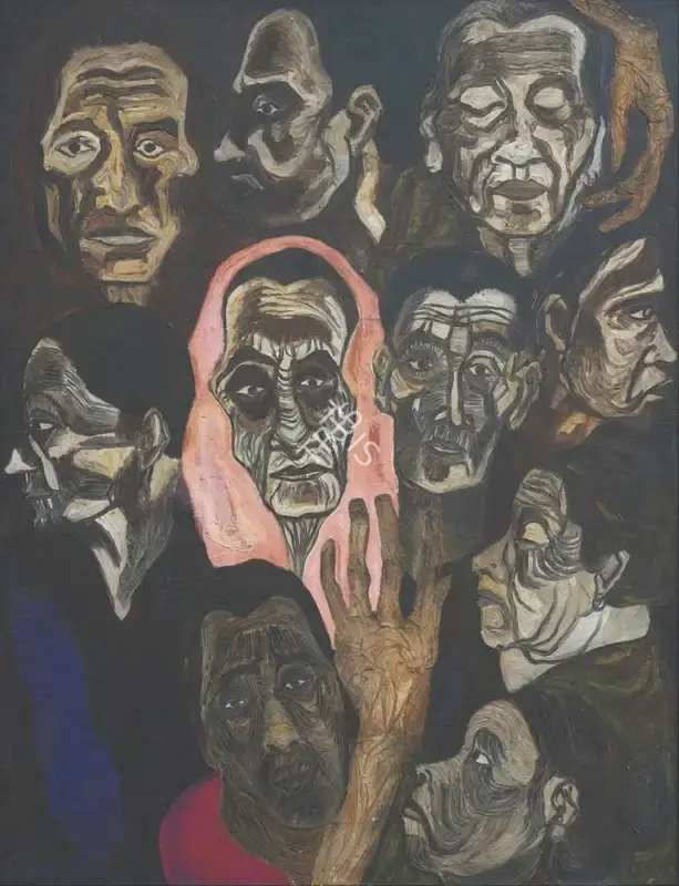 Banik, Eleena (Artist). The Mass. Oil on canvas, n.d. | Painting | FineArts | 00603269