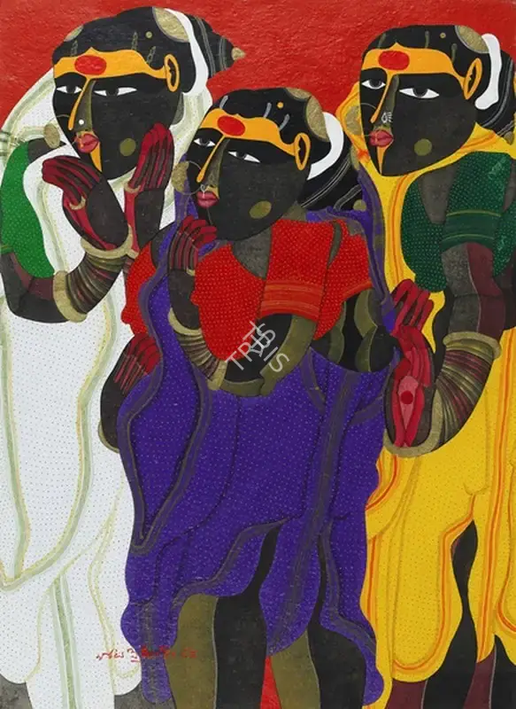 Vaikuntam, Thota (Artist). Untitled. Acrylic on paper, 1994 | Painting | FineArts | 00646895