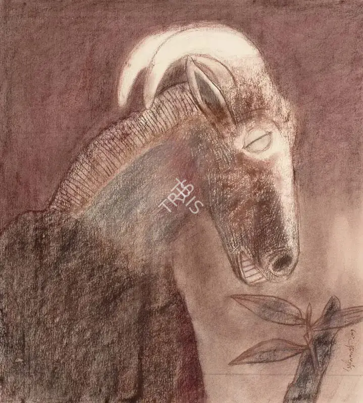 Pyne, Ganesh (Artist). The Head, 2007 | Painting