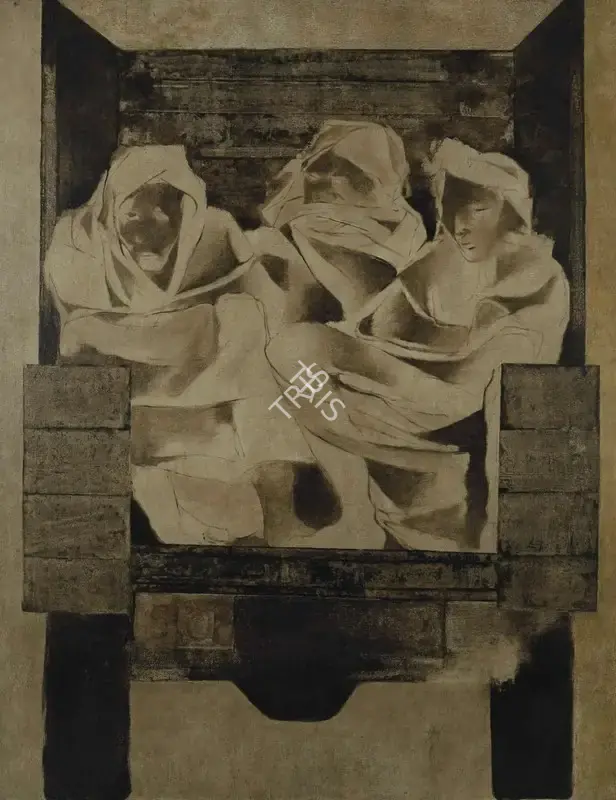 Khanna, Krishen (Artist). Untitled (Rear View), c.1970s | Painting