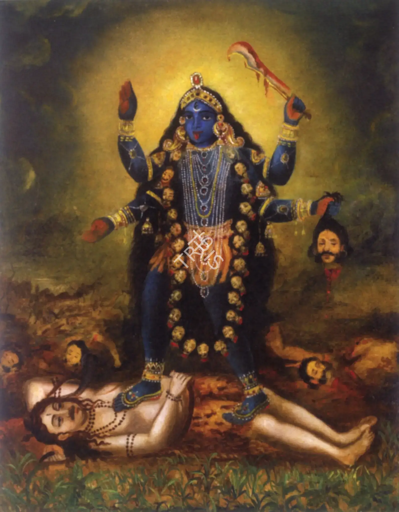 Belgave, Vijay (Artist). Untitled (Kali), early 20th Century | Painting
