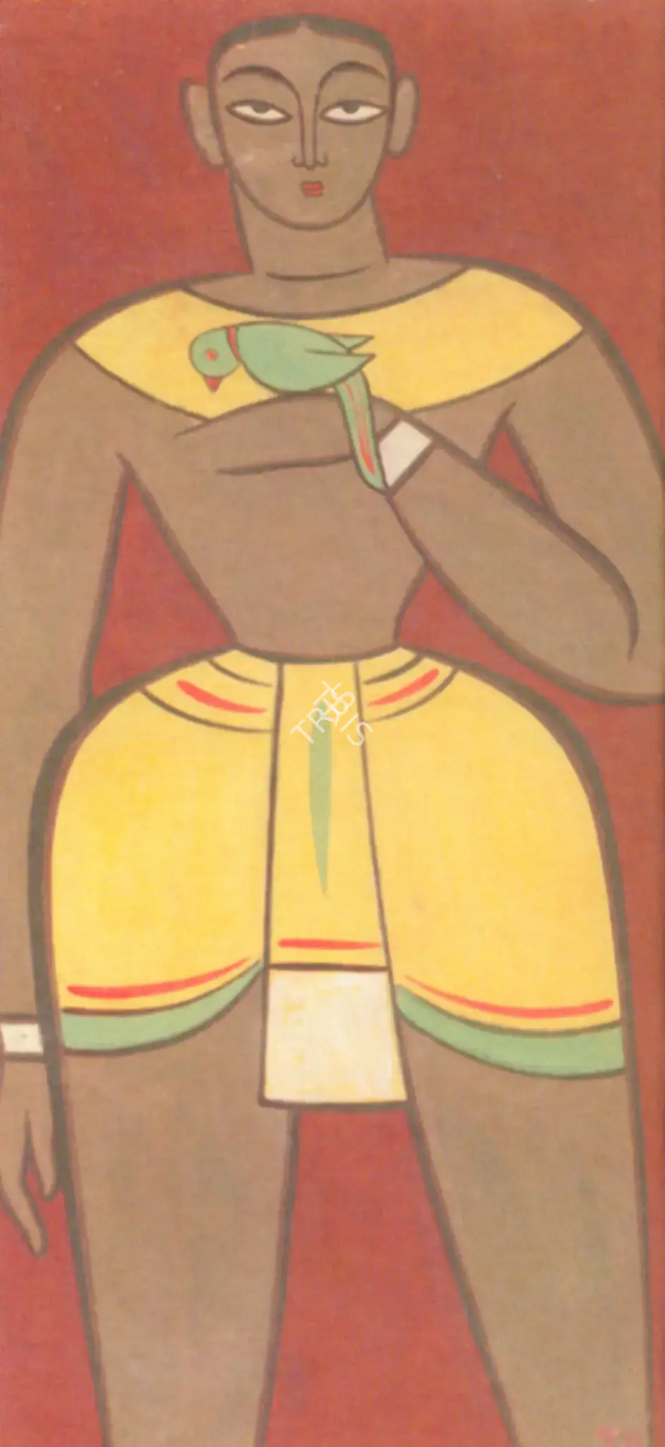 Roy, Jamini (Artist). Santhal Man, n.d. | Painting