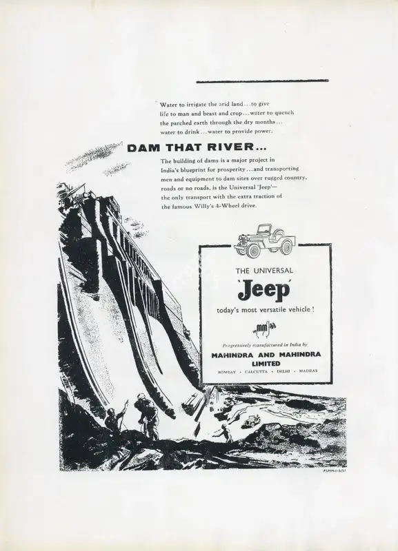 Mahindra and Mahindra (Advertiser). The Universal Jeep, 1957 | Advertisement