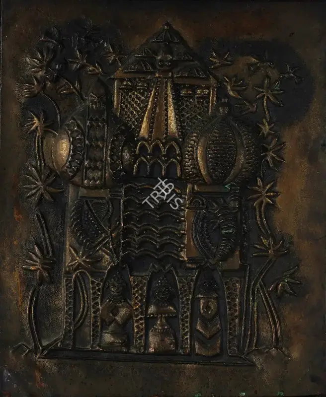 Jacob, Anila (Artist). Untitled. Welded copper sheet pasted on board, mid 1970s | Painting | FineArts | 00897284
