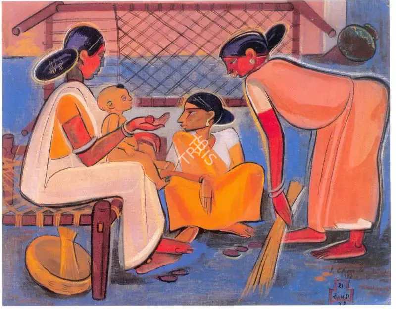 Chavda, Shiavax (Artist). Untitled, 1947 | Painting