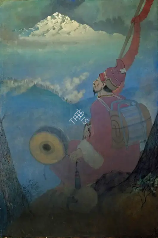 Arya, Badri Nath (Artist). Lama, 1965 | Painting