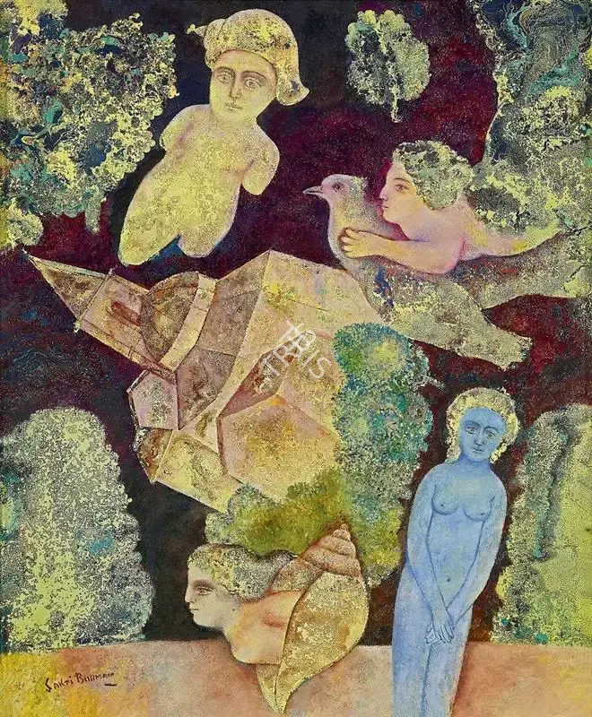Burman, Sakti (Artist). Untitled. Oil on canvas, c.1980 | Painting | FineArts | 00546776