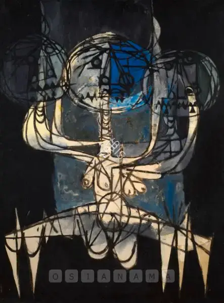 Bose, Arun (Artist). Figure, 1967 | Painting
