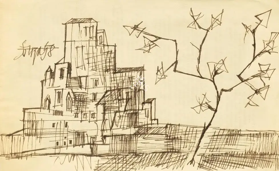 Souza, F.N. (Artist). Untitled, 1958 | Drawing