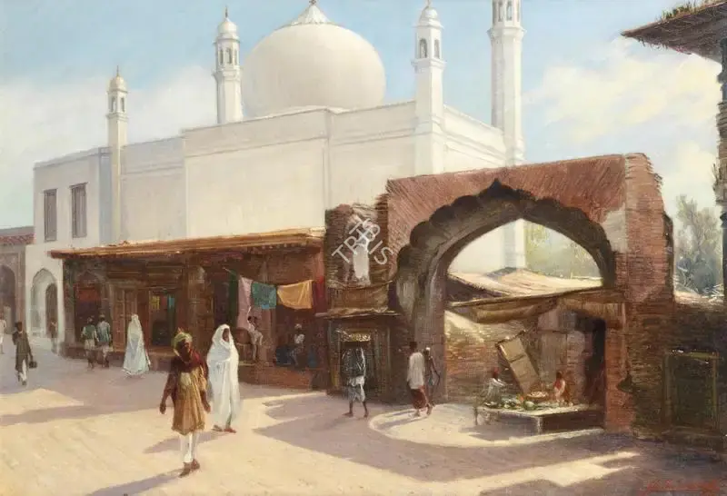 Singh, S.G. Thakur (Artist). Indian Street Scene, n.d. | Painting
