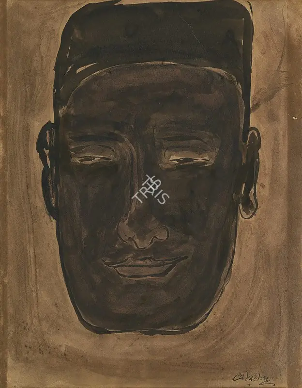 Tagore, Rabindranath (Artist). Untitled. Ink on paper, c.1930 | Painting | FineArts | 00546202