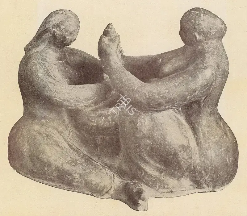 Dasgupta, Prodosh (Artist). Corn Pounding. n.d. | Marg, July 1951 | Sculpture | FineArts | 00673883