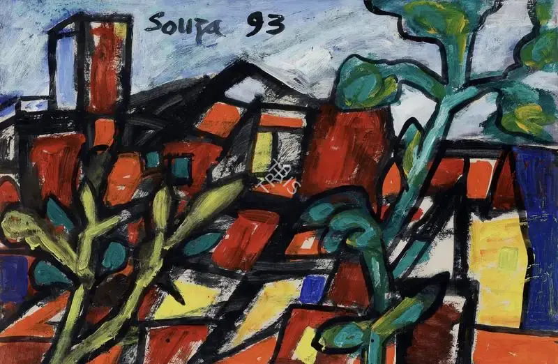 Souza, F.N. (Artist). Untitled, 1993 | Painting