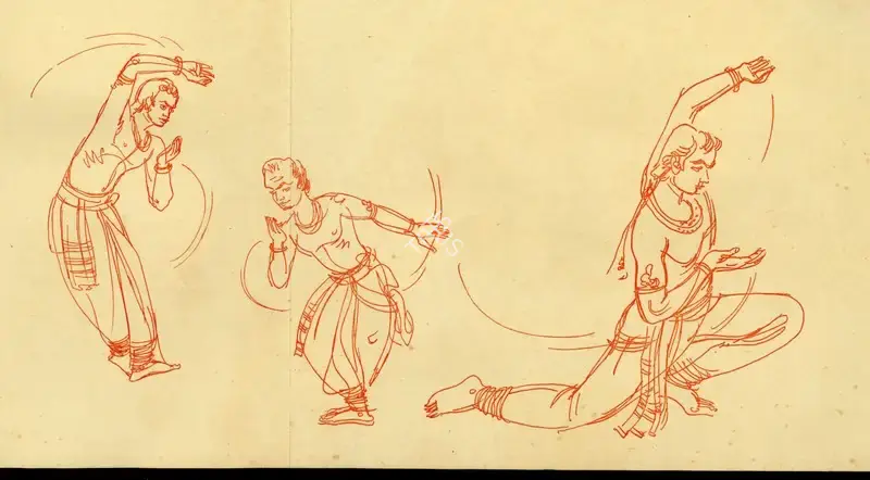 Chavda, Shiavax (Artist). Salami by Sudershan Kumar, n.d. | Sketch
