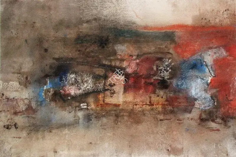 Shreshtha, Laxman (Artist). Untitled. Mixed media on paper, 1996 | Painting | FineArts | 00599278