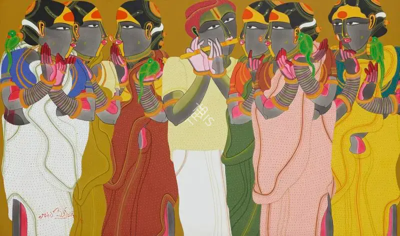 Vaikuntam, Thota (Artist). Untitled. Acrylic on canvas, 2010 | Painting | FineArts | 00336861