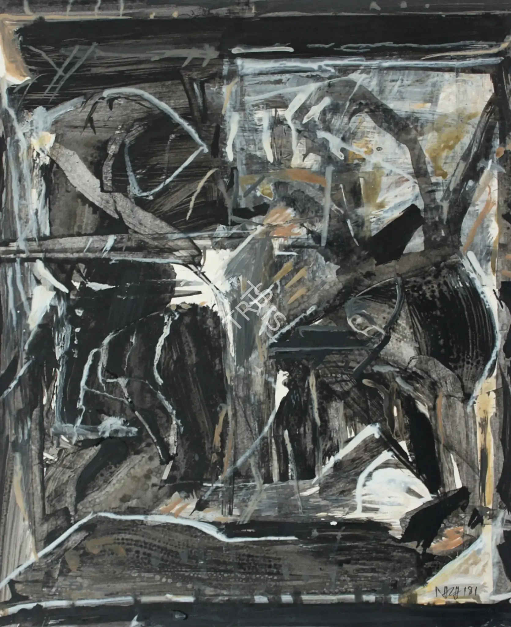 Raza, S.H. (Artist). La Nuit, 1981 | Painting