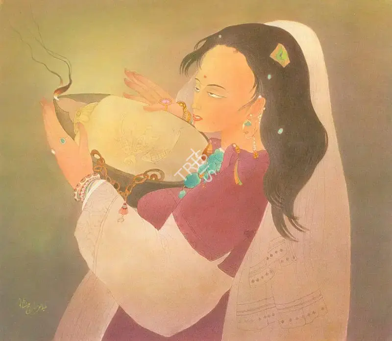 Chughtai, M.A.R. (Artist). Untitled, n.d. | Painting