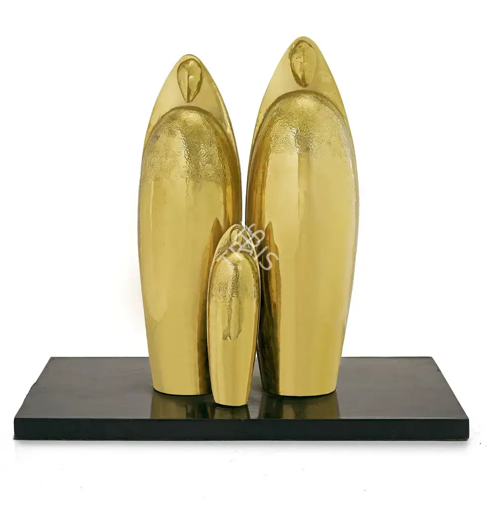 Dasgupta, Prodosh (Artist). Sun Worshipers. Bronze; Edition 9, 1975 | Sculpture  | 00867934