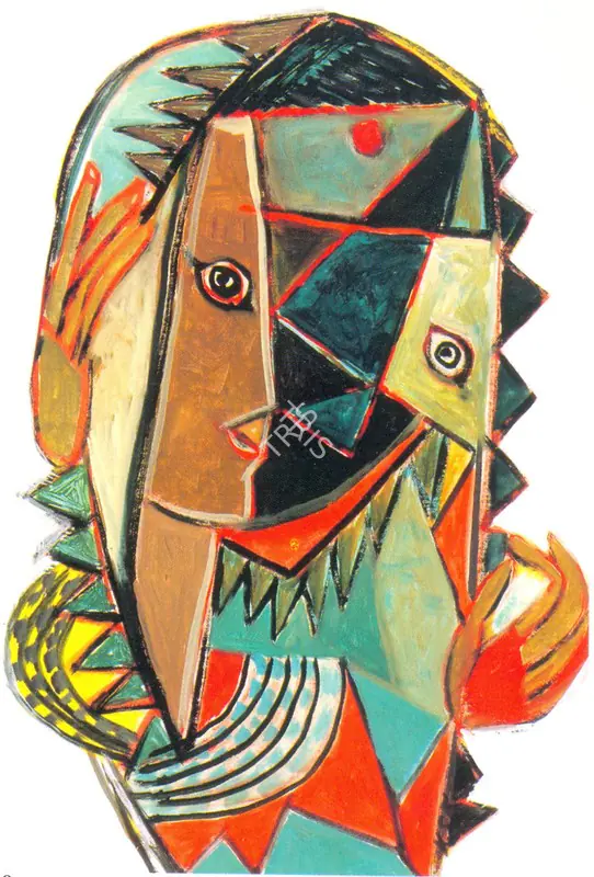 Kulkarni, K.S. (Artist). Sringar (Beautification). Acrylic on paper, 1982 | Painting | FineArts | 00374217